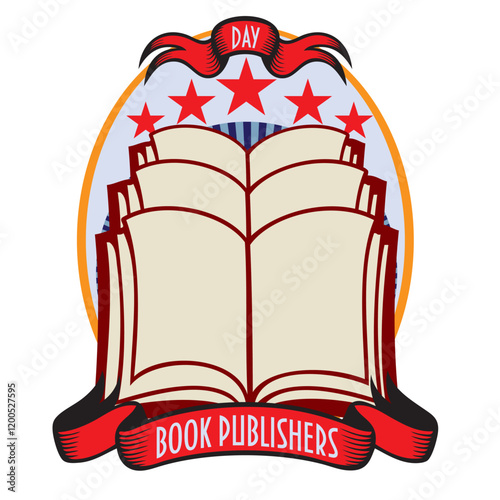 Book publishers day label