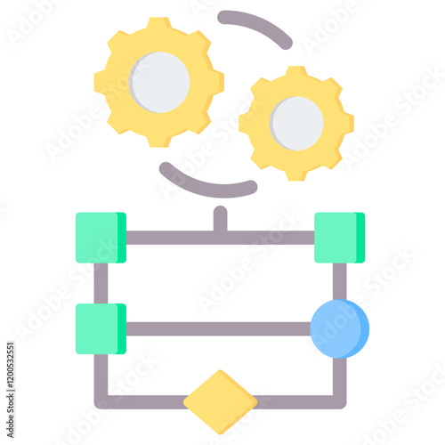 Evolutionary Algorithm Flat Icon