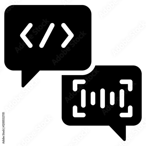 Nlp Glyph Icon