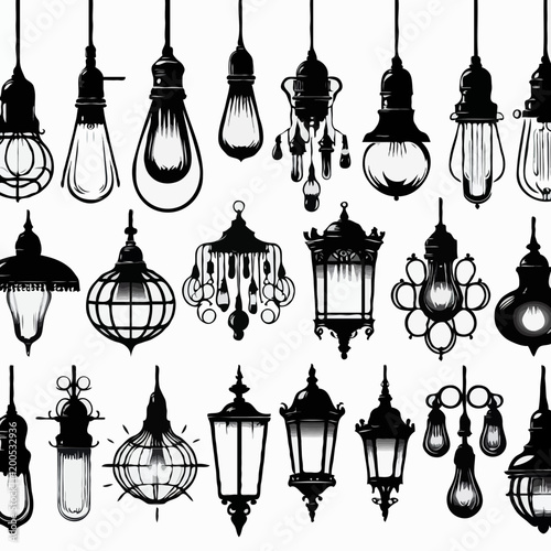 Stunning Vintage and Modern Lighting Design: Chandeliers, Lanterns, and Ornate Lamp Shades for Home Decor