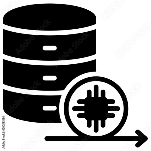 Data Fusion Glyph Icon