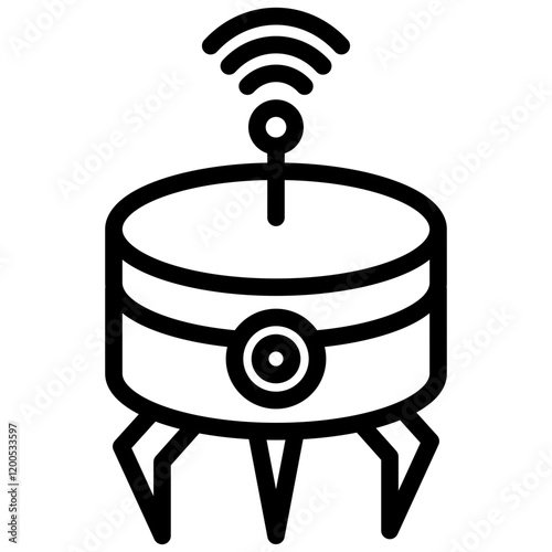 Swarm Robotic Outline Icon