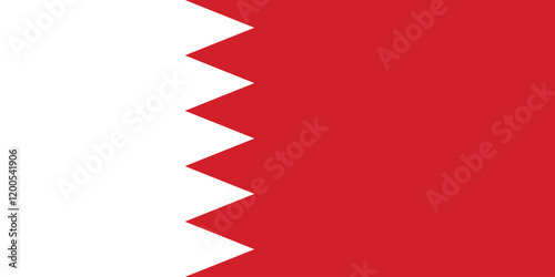 Bahrain National Flag