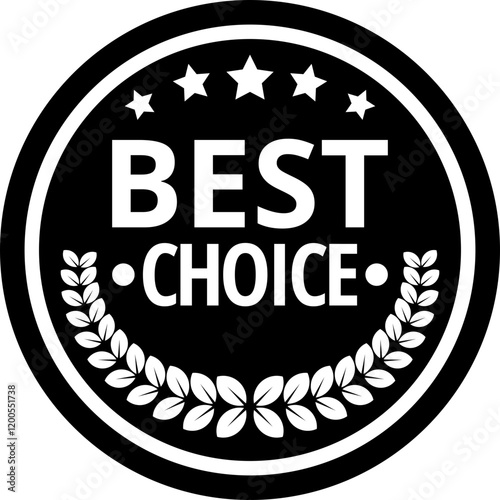 Best choice badge vector for product