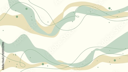 Creative abstract background with waves. Pastel color template for powerpoint, ppt, celebration, branding, banner, flyer, cover, business card, poster, sales, wall art, promotion, magazine and print.