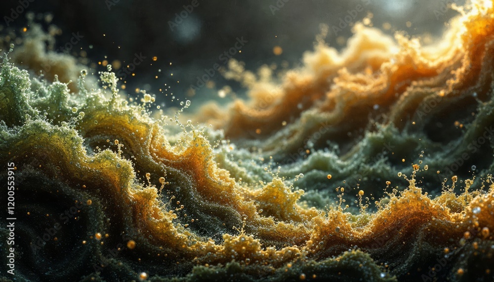 Obraz premium Abstract Liquid Gold Texture Background