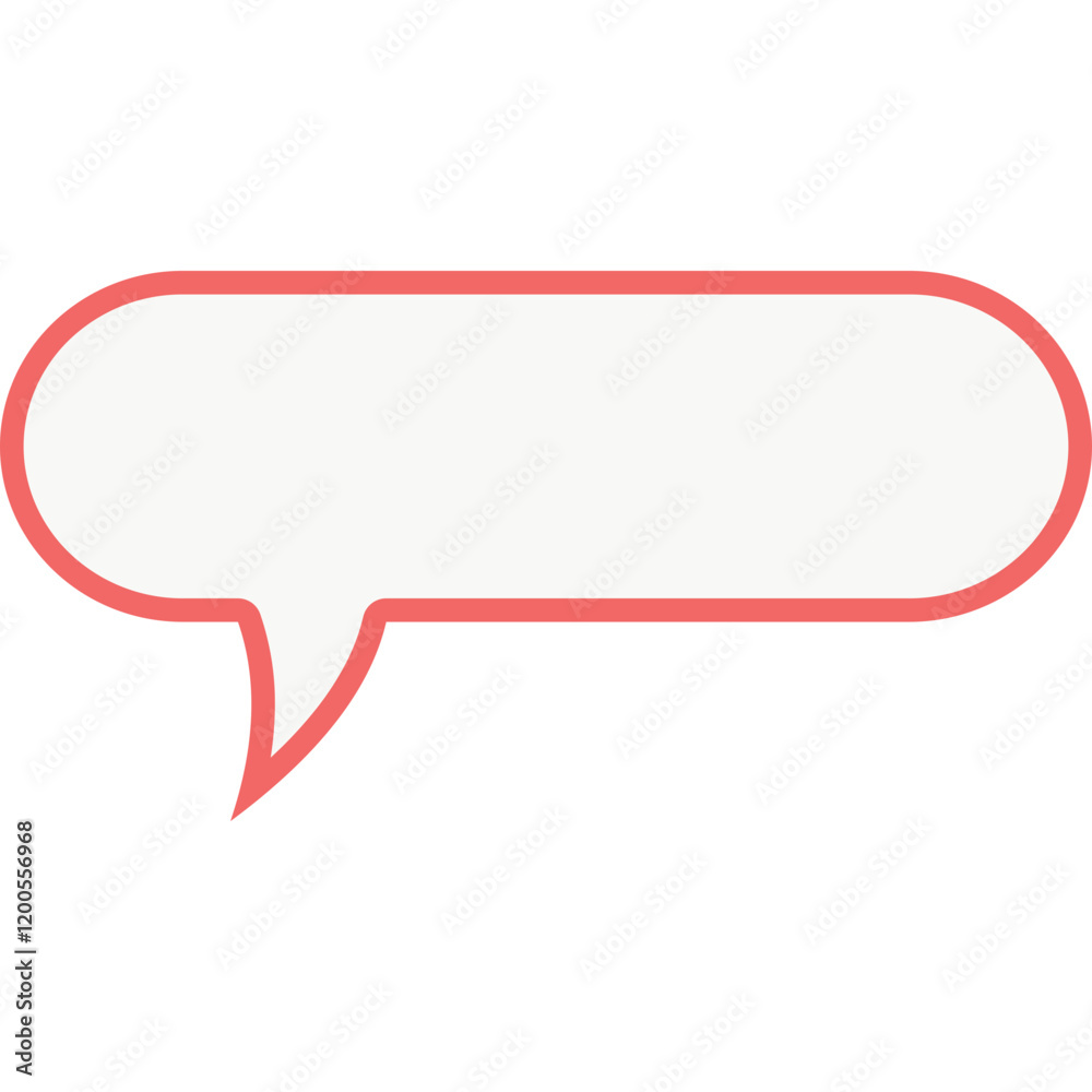 Pink outline bubble text vector Pink outline bubble text vector