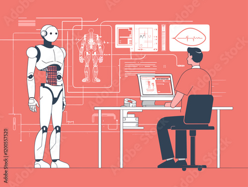 AI Revolutionizing Healthcare: Animated Illustrations Showcasing the Future of Medical Diagnostics and Treatment