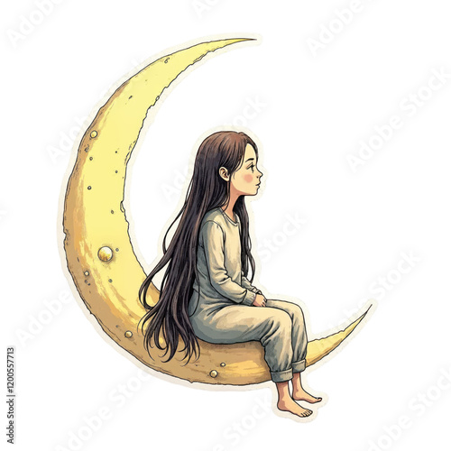 girl in the moon