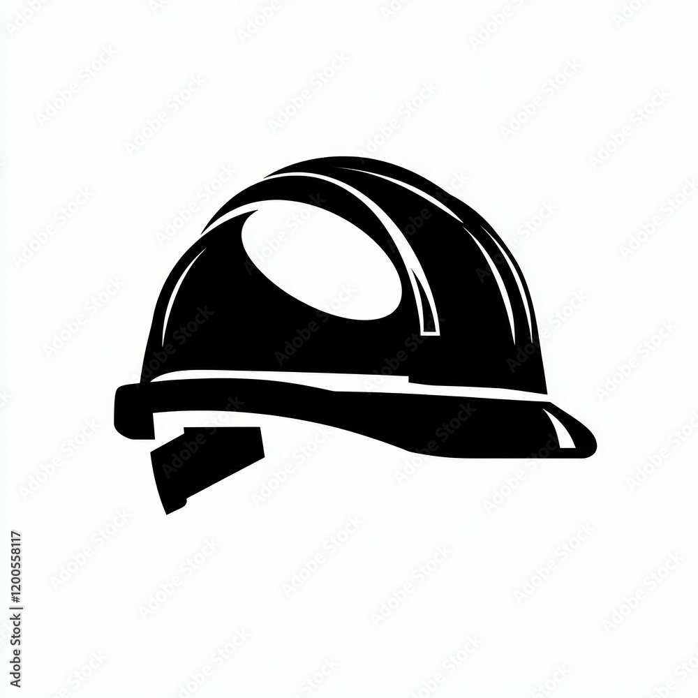 a minimalist black-and-white illustration of a construction hard hat, symbolizing safety, industry, and professional craftsmanship in a clean design. a minimalist black-and-white illustration of a construction hard hat, symbolizing safety, industry, and professional craftsmanship in a clean design.