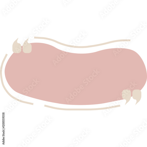Aesthetic text box vector