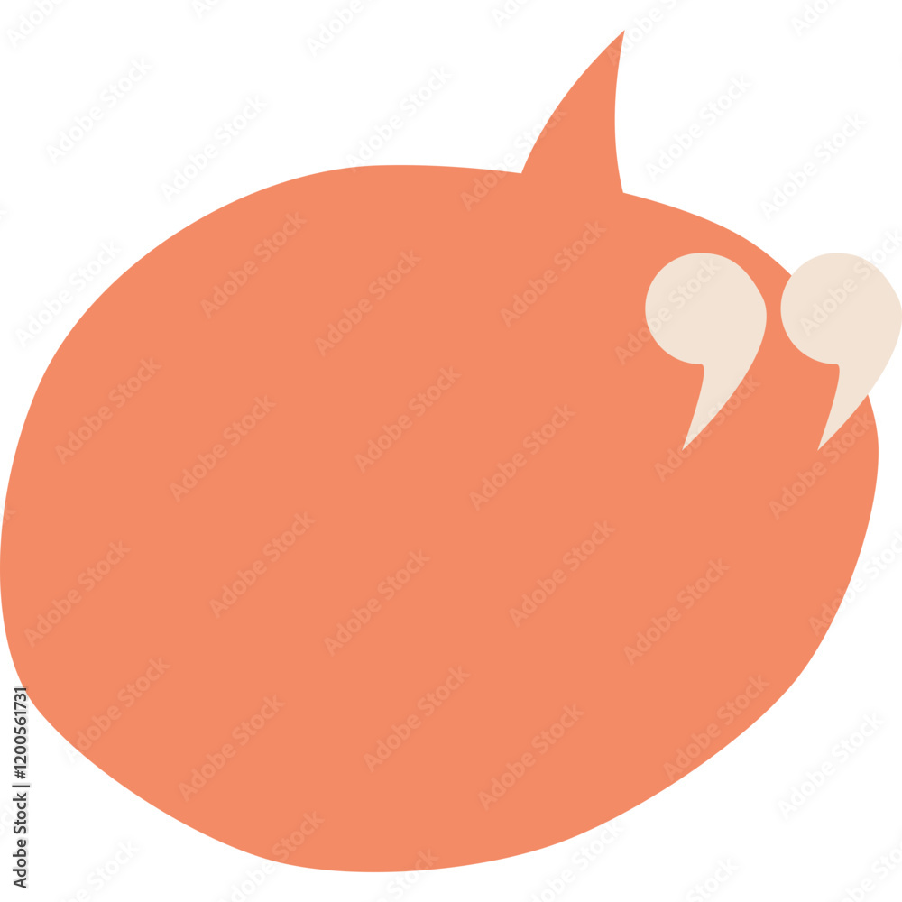 Aesthetic speech bubble vector Aesthetic speech bubble vector