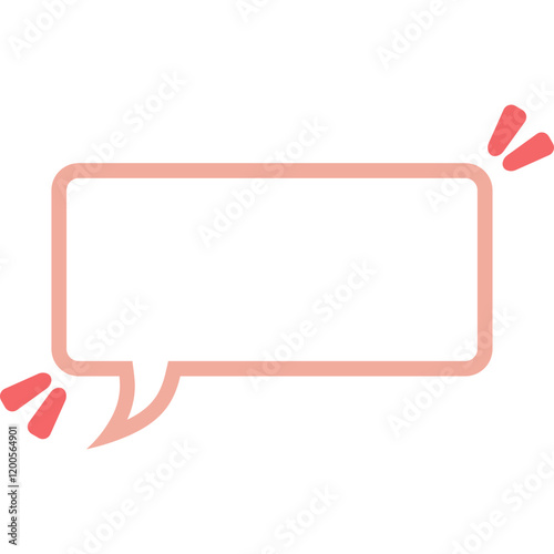 Cute bubbel speech, text box vector