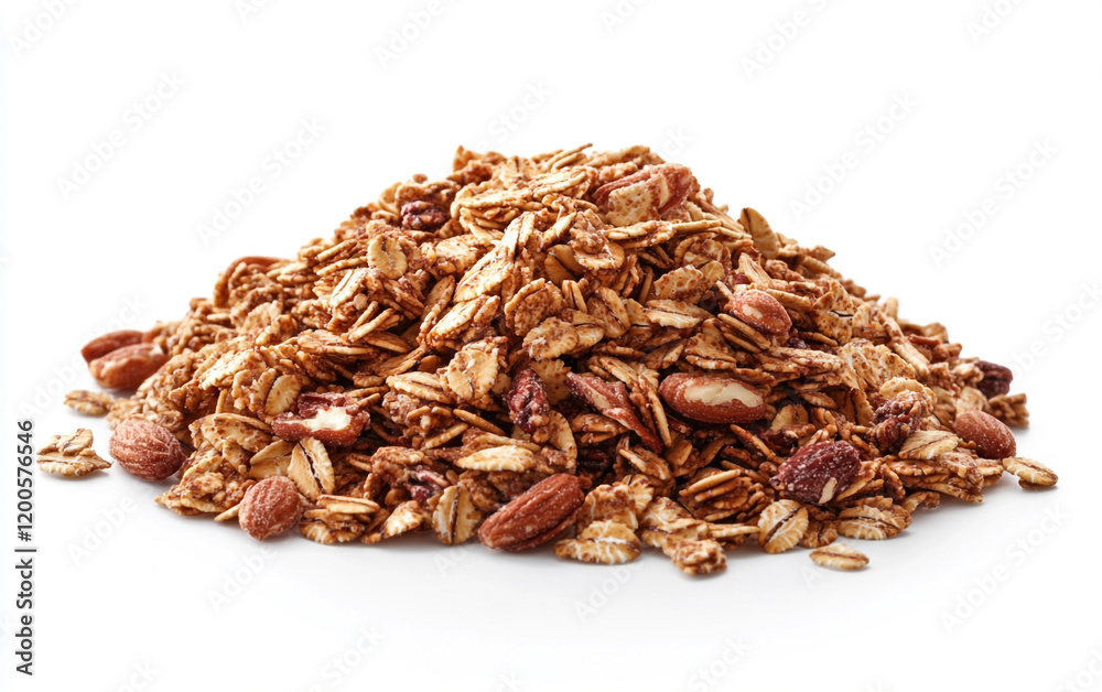 Pile of homemade granola mix