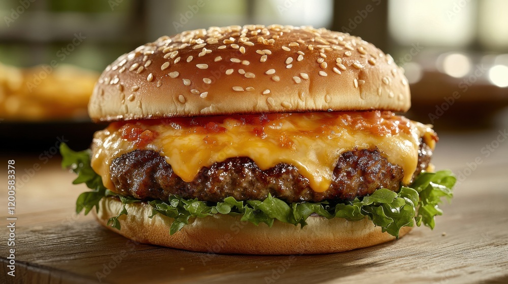 Gourmet stuffed cheese burgers upscale restaurant food modern setting close-up view culinary delight Gourmet stuffed cheese burgers upscale restaurant food modern setting close-up view culinary delight