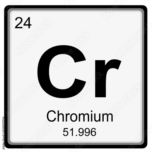 Φωτογραφία Periodic table of element: chromium