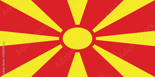 North Macedonia National Flag
