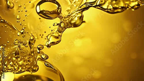 liquid liquid oil realistic splashing gold drops drops droplets splash oil falling bubbles oil dripped splash ai generative realistic liquid bubble droplet falling splashing gold fall drip dripping