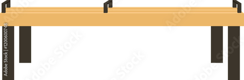 Minimalist Wooden Bench Design