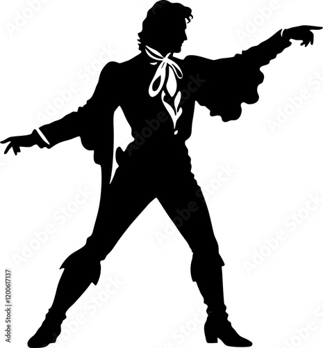 matador pose silhouette