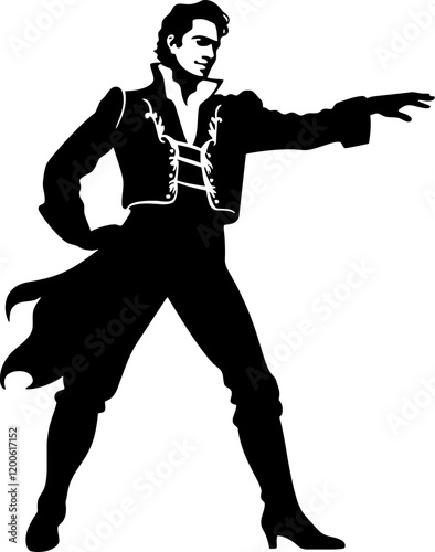 matador pose silhouette