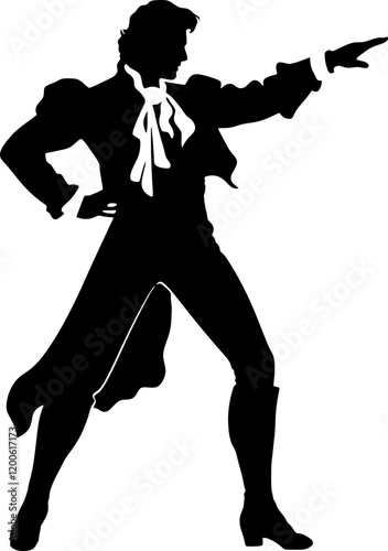 matador pose silhouette