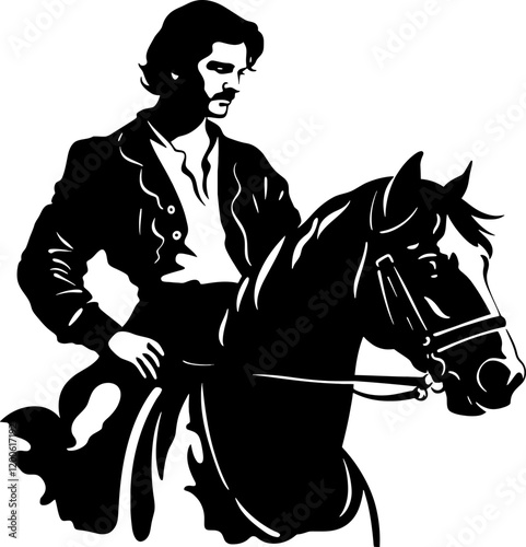 matador pose silhouette