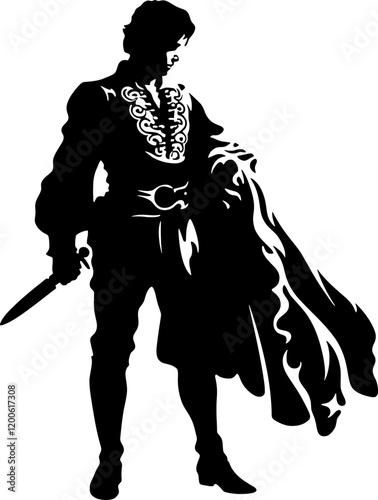 matador pose silhouette