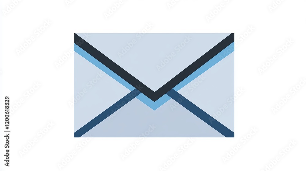 Abstract Envelope Icon Design, Modern Email Symbol Abstract Envelope Icon Design, Modern Email Symbol
