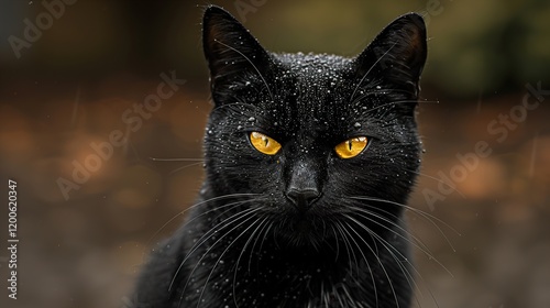 Astral magical fire ice black cat face close up hd desktop  photo