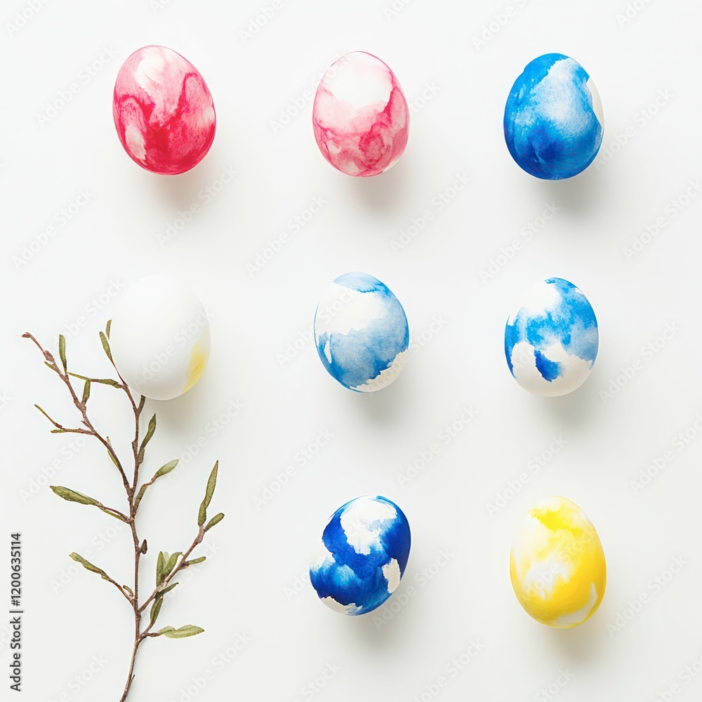 Easter eggs featuring various intricate patterns in a wide array of bright colors. These round, beautifully decorated eggs are ideal for celebrating the Easter holiday Easter eggs featuring various intricate patterns in a wide array of bright colors. These round, beautifully decorated eggs are ideal for celebrating the Easter holiday