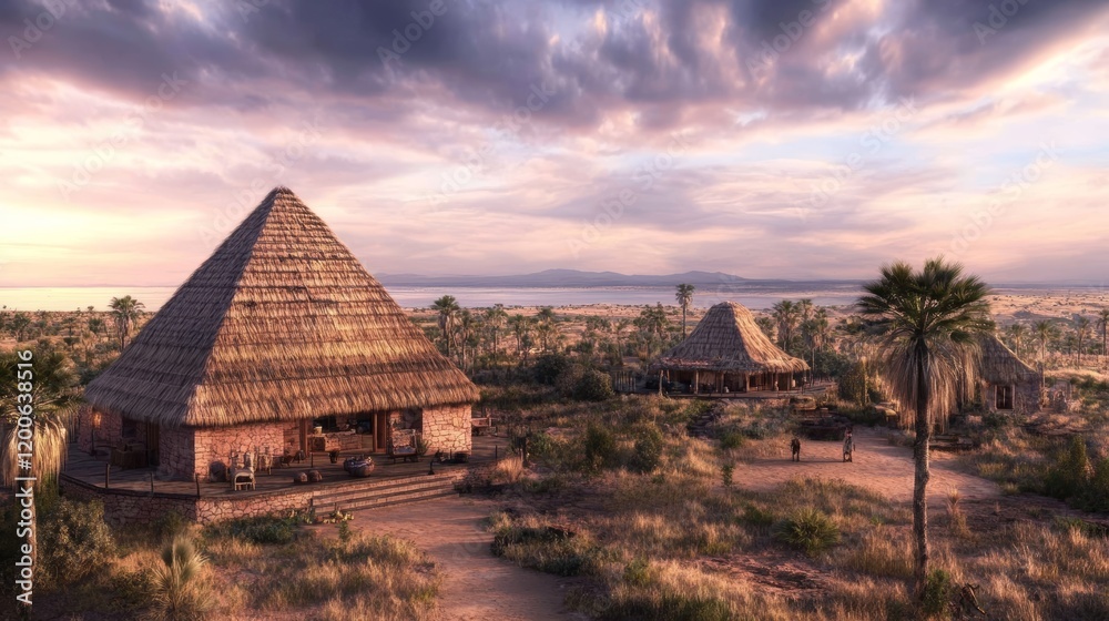 African Savanna Sunset Lodges Architectural Design African Savanna Sunset Lodges Architectural Design