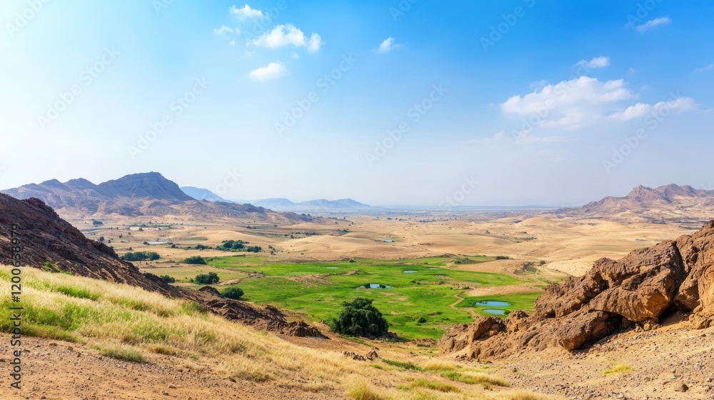 Fototapeta premium Arid Valley Landscape