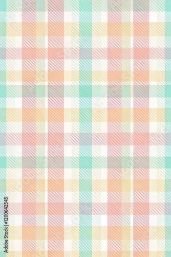 Pastel Plaid Style Pattern Background