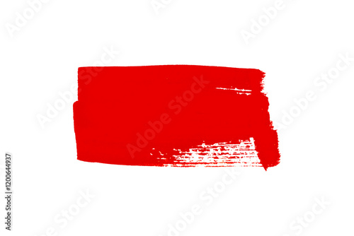 Red watercolor background. Artistic hand paint. Isolated on transparent background.
