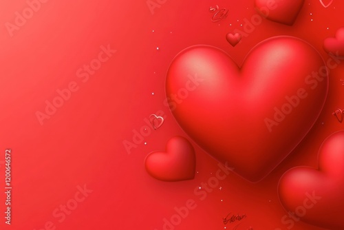 Pink and red hearts, full of love and passion, make up a romantic design for Valentine's Day. This symbol is perfect for holiday decorations and food.