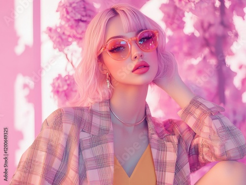 Trendy Influencer Styling with Natural Soft Lighting