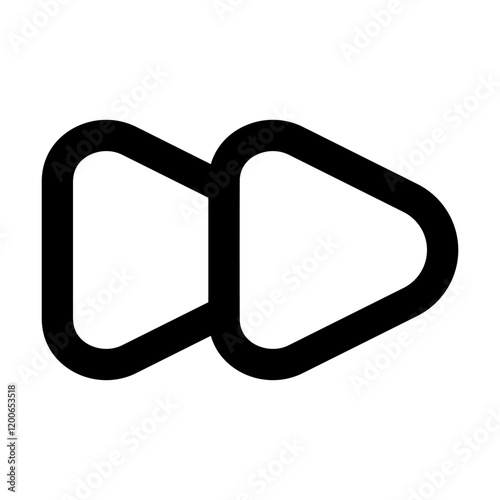 backward forward icon vector illustration style