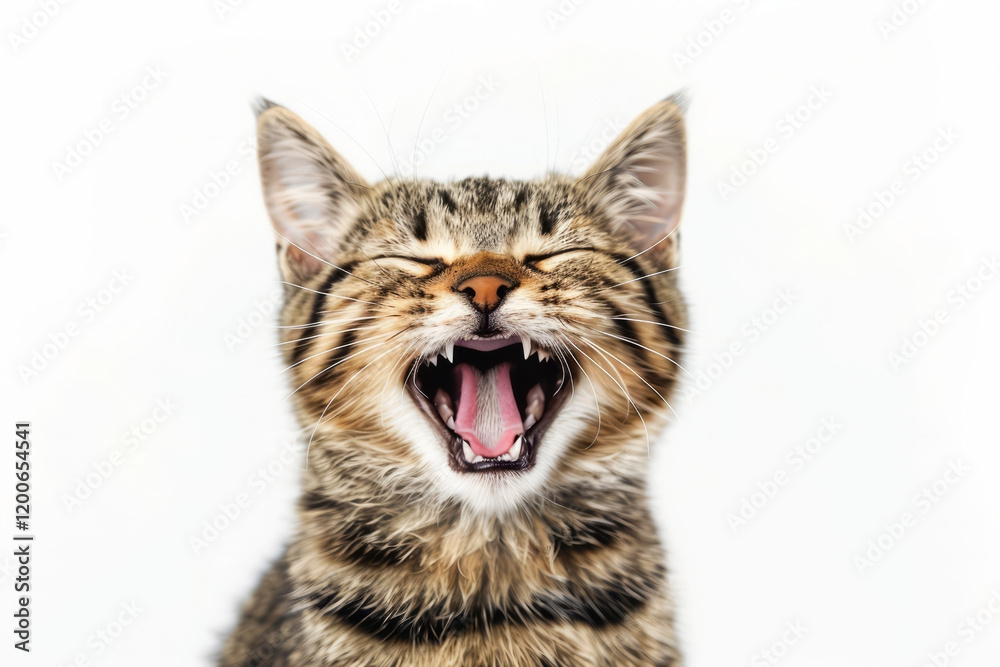 The tabby cat meows. Generative AI The tabby cat meows. Generative AI