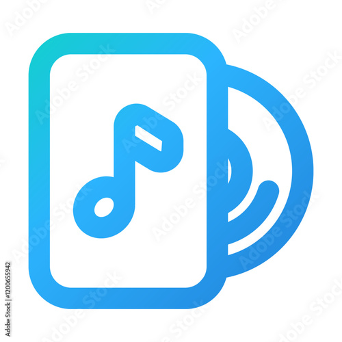 Note Music icon vector illustration style