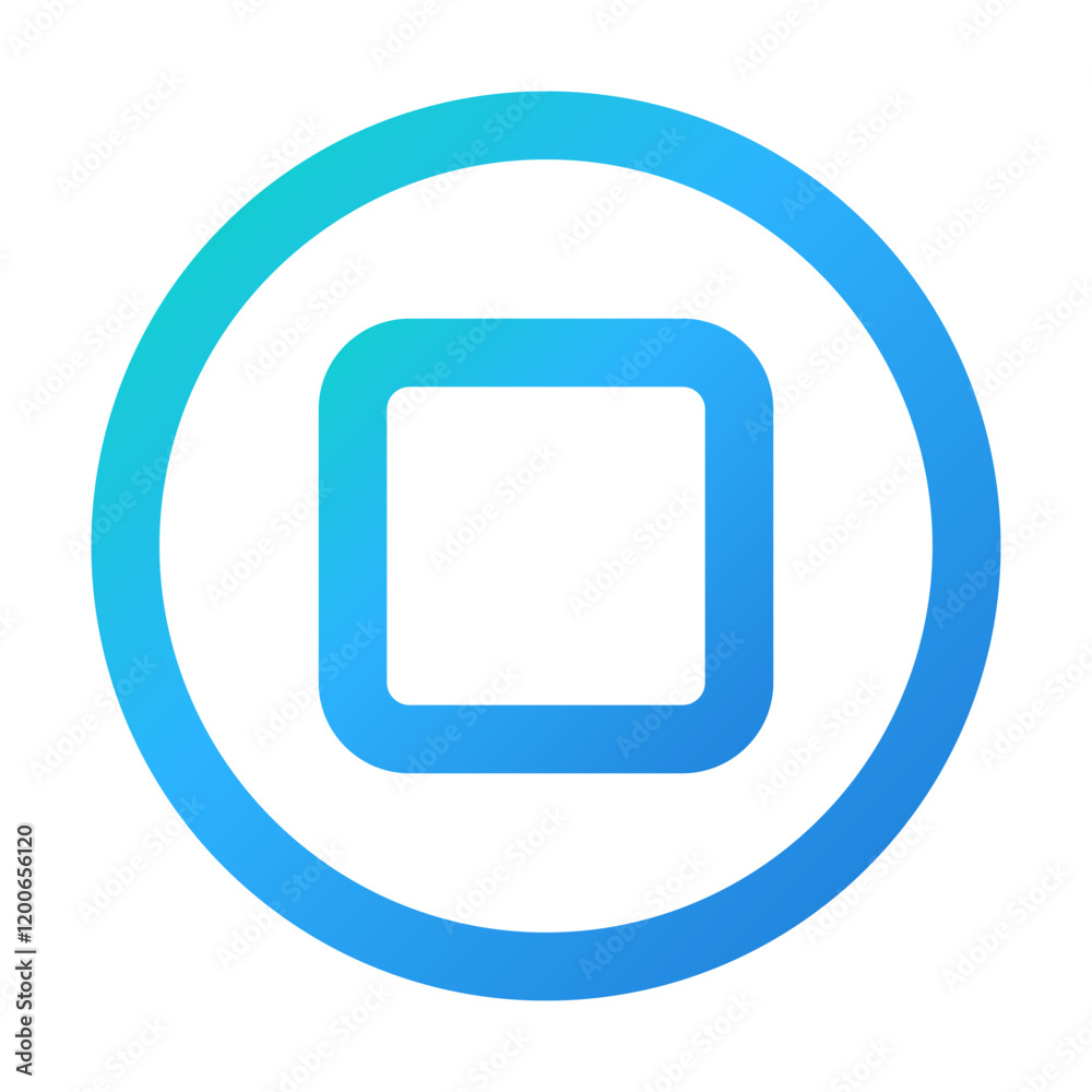 Record Stop Disk icon vector illustration style Record Stop Disk icon vector illustration style