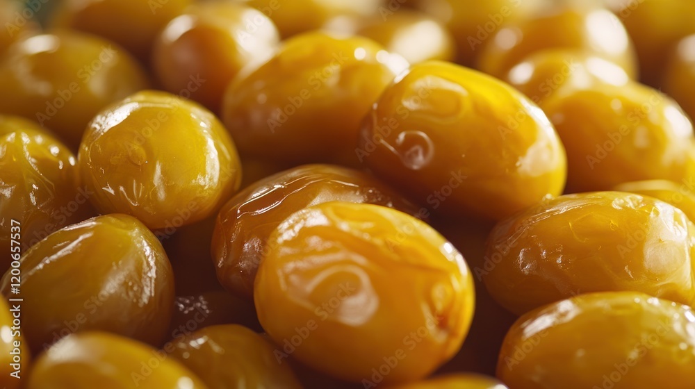 Close-up of Golden Sweet Dates: A Delicious Treat Close-up of Golden Sweet Dates: A Delicious Treat