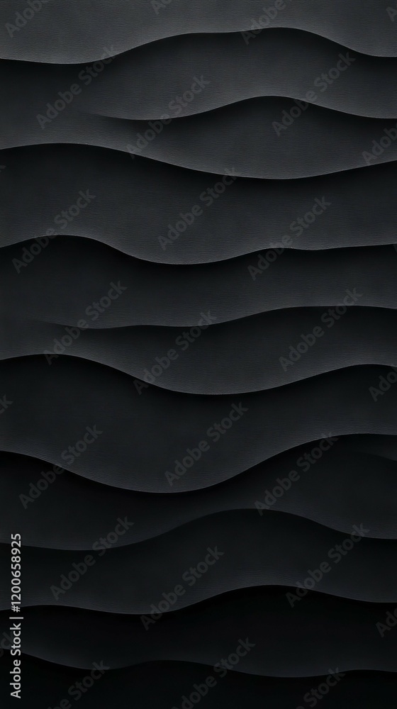 Obraz premium Dark Abstract Wave Pattern Design