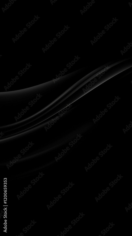 Fototapeta premium Abstract Black Curves Graphic Design