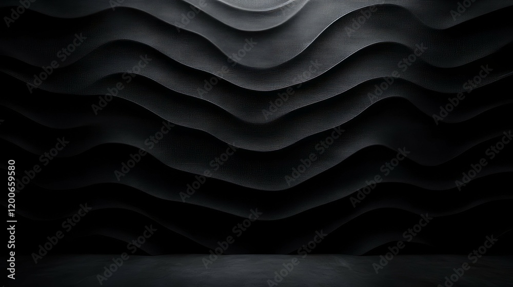 Dark Abstract Wave Wall Background Design Dark Abstract Wave Wall Background Design