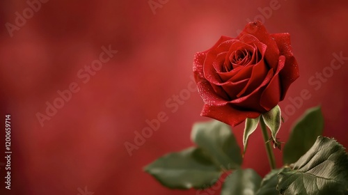 A romantic Valentine’s background with heart symbols, love, and a gift card, creating empty space for personalization, perfect for cards or festive decorations.