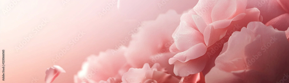 Soft Pink Roses in Gentle Pastel Light Soft Pink Roses in Gentle Pastel Light