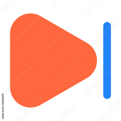 backward forward icon vector illustration style