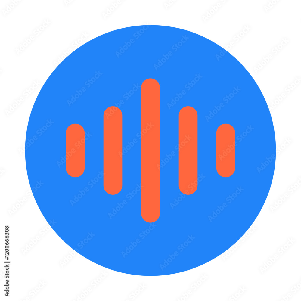 Voice wave icon vector illustration style Voice wave icon vector illustration style