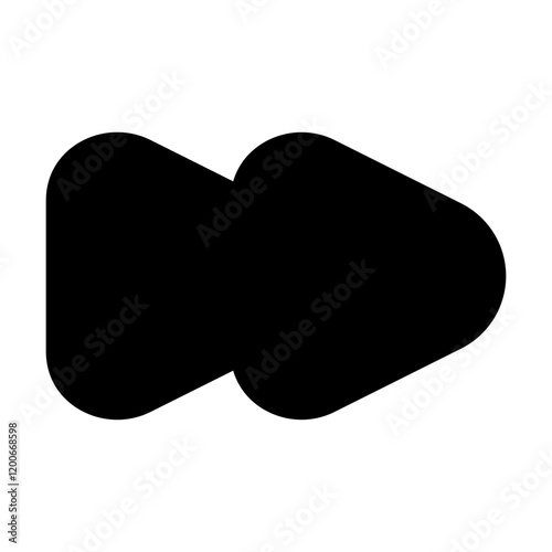 backward forward icon vector illustration style